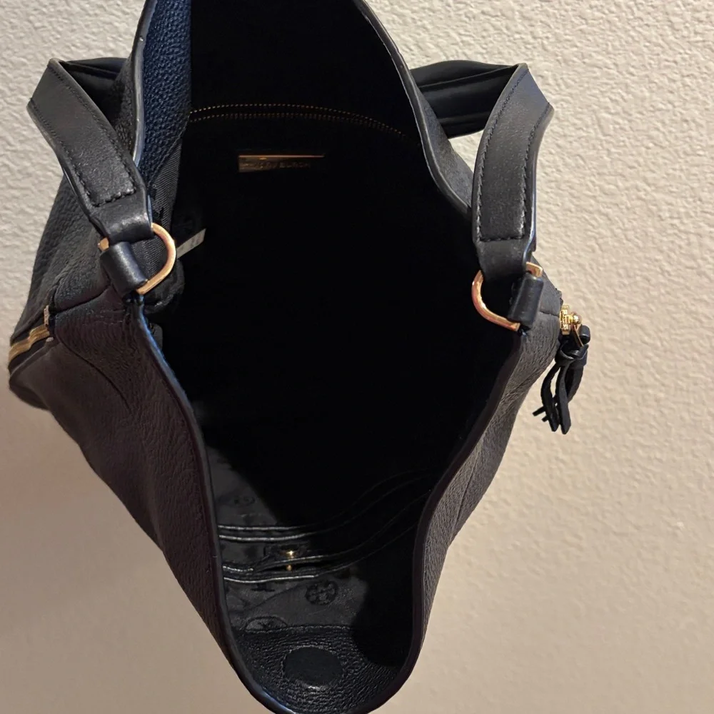 Tory Burch Black Leather Hobo Bag - Picture 7 of 7